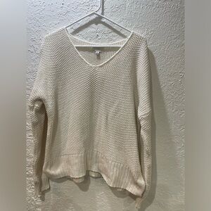 Lucky brand ivory chunky sweater
